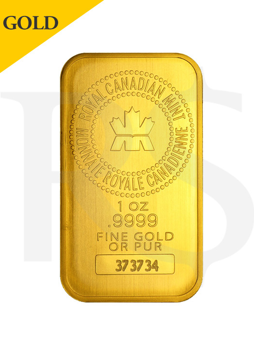 Royal Canadian Mint 1 oz 9999 Gold Bar