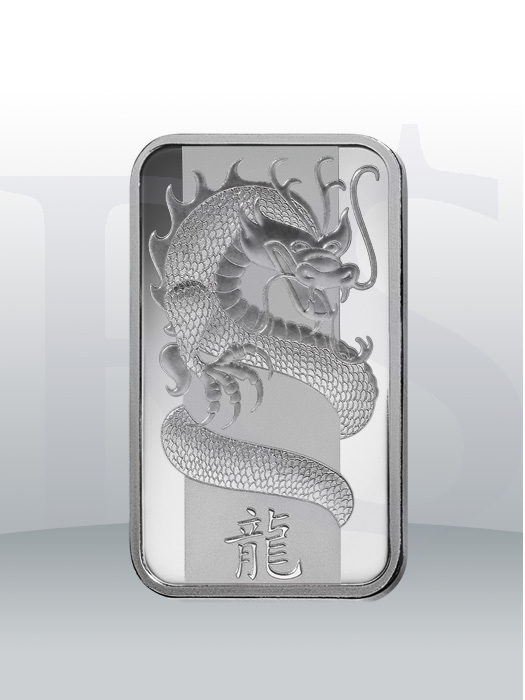 PAMP Suisse Lunar Dragon 1 oz Silver Bar