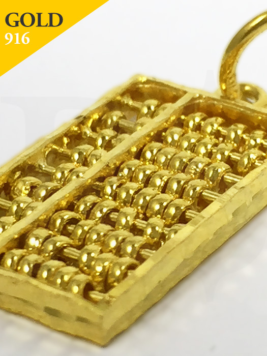 Abacus Pendant 916 Gold 4.4 gram