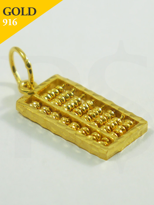 Abacus Pendant 916 Gold 4.55 gram