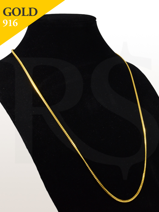 Necklace Curb Flat 916 Gold 11.4 gram