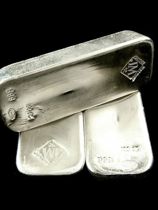 Johnson Matthey Silver Bar 100 oz (JM Bar)