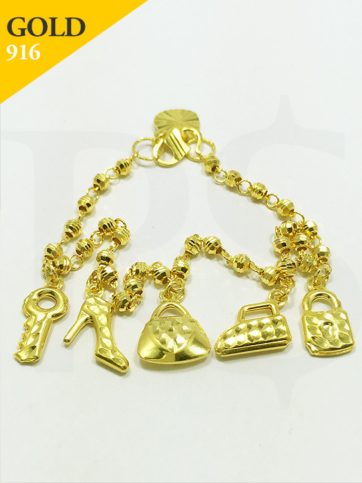 Bracelet Charms Pandora 916 Gold 7.0 gram