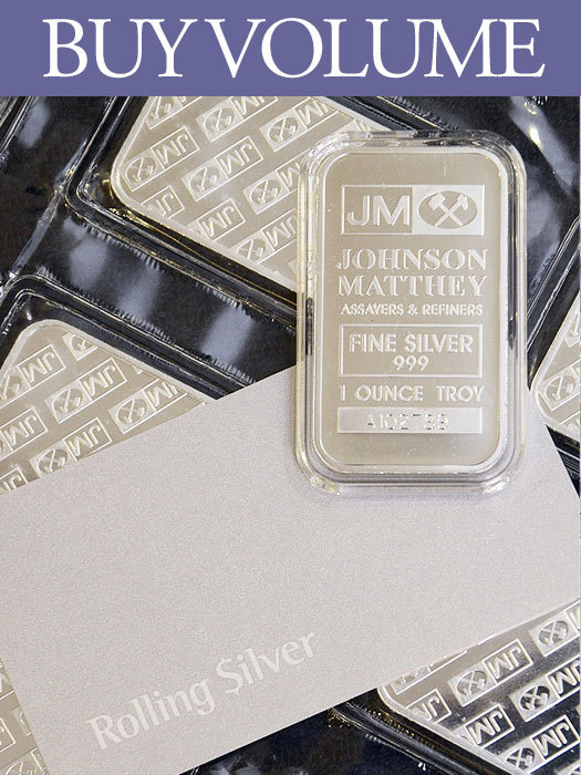 Johnson Matthey (JM) Silver Bar 1 oz (Pack of 10)