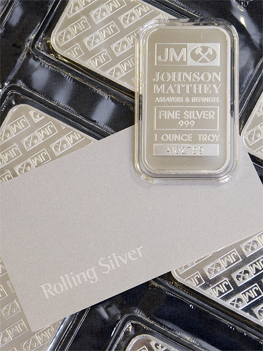 Johnson Matthey (JM) Silver Bar 1 oz (Pack of 10)