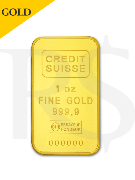 Credit Suisse 1 oz 9999 Gold Bar