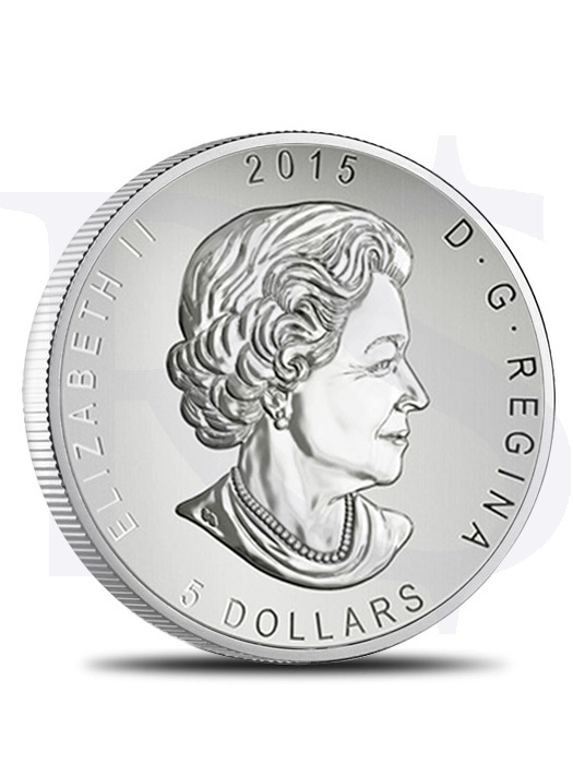 2015 Canada Great Horned Owl 1 oz Silver Coin (With Capsule)