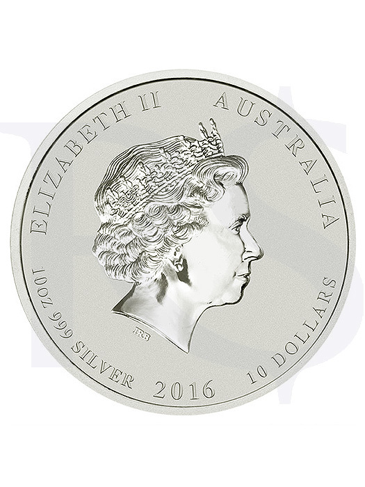 2016 Perth Mint Lunar Monkey 10 oz Silver Coin