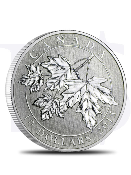 2015 Canada Maple Leaf 1/2 oz Silver Coin