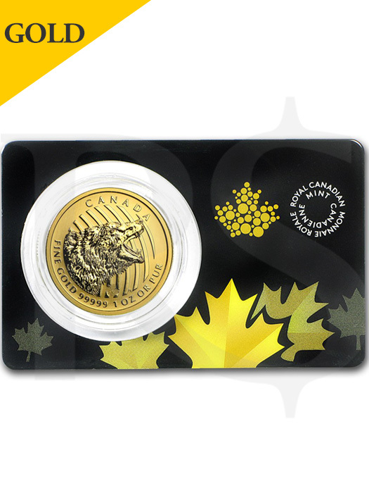 2016 Canada Roaring Grizzly Bear 1 oz 99999 Gold Coin