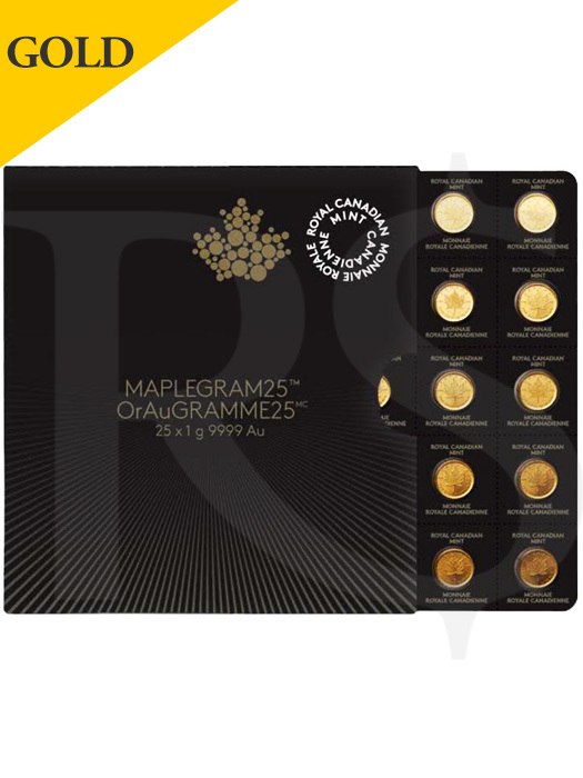 2016 RCM 1 gram 9999 Gold Coin (MapleGram25™ Design)