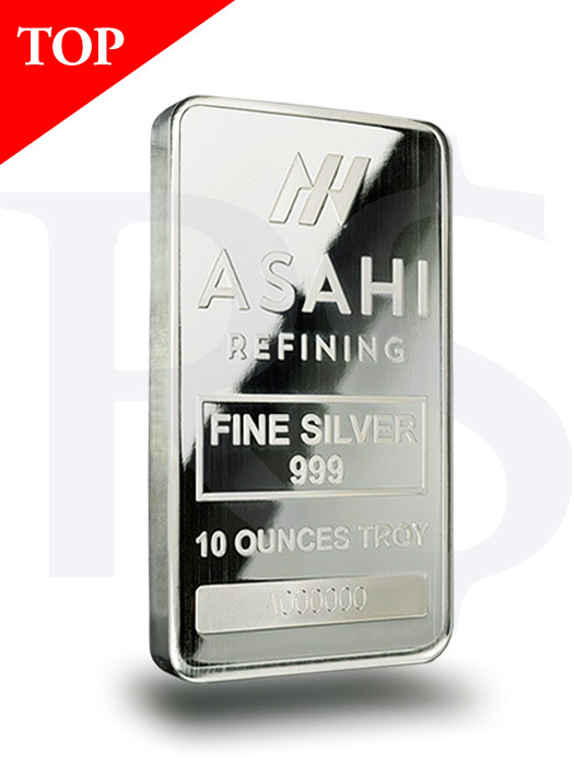 Buy Volume: 5 or more Asahi 10 oz Silver Bar