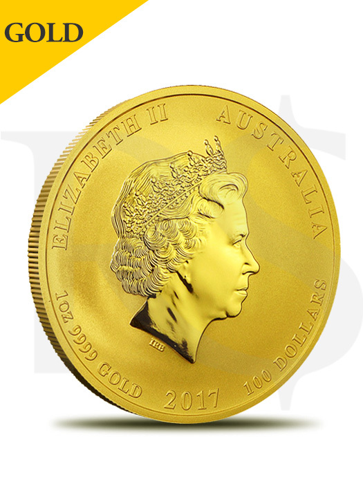 2017 Perth Mint Lunar Rooster 1 oz 9999 Gold Coin