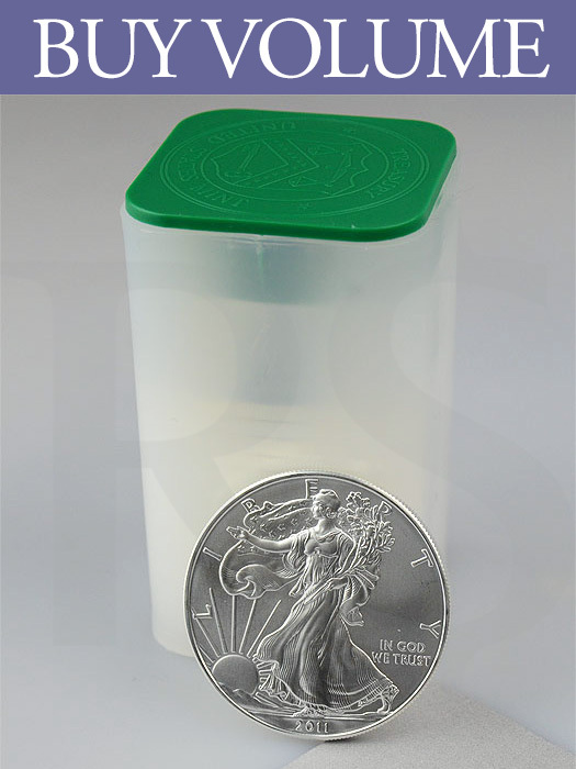 2011 American Eagle 1 oz Silver Coin (Tube of 20)