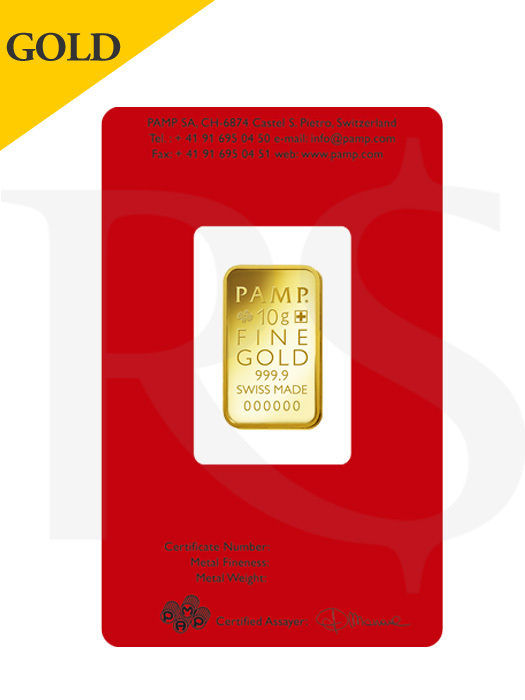 PAMP Suisse Prosperity 10 gram 999 Gold Bar