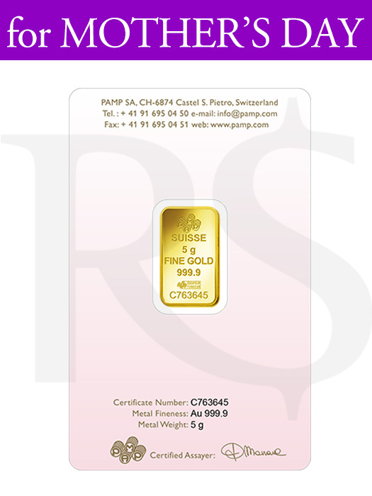 PAMP Suisse Love Always 5 gram Gold Bar