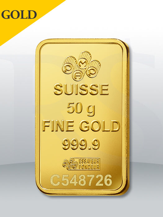 PAMP Suisse Lady Fortuna 50 gram Gold Bar (Veriscan®)