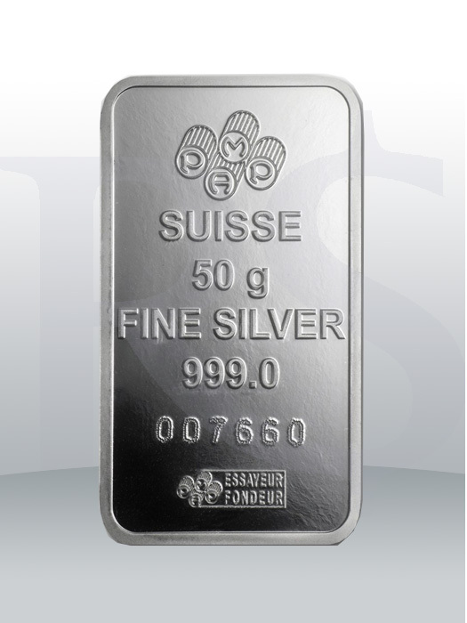 PAMP Suisse Lady Fortuna 50 gram Silver Bar