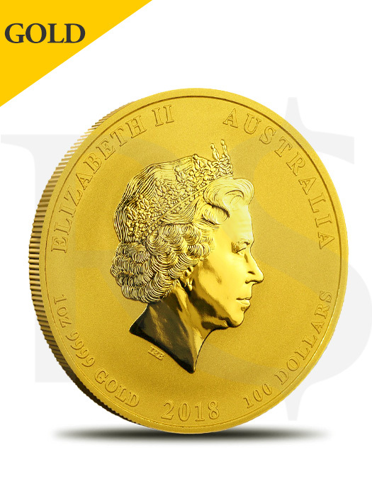 2018 Perth Mint Lunar Dog 1 oz 9999 Gold Coin