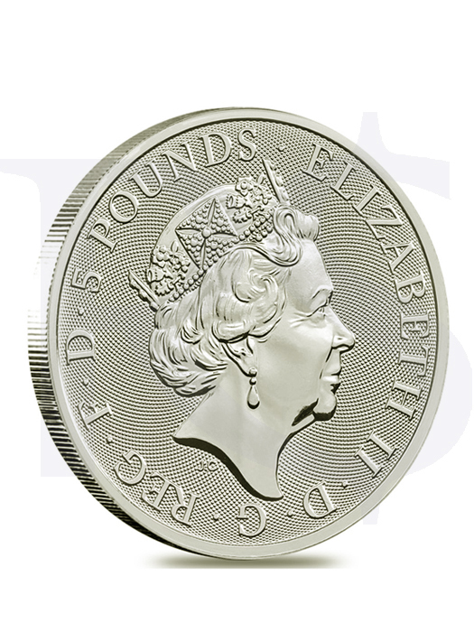 2018 Great Britain Queens Beast (Unicorn of Scotland) 2 oz Silver Coin