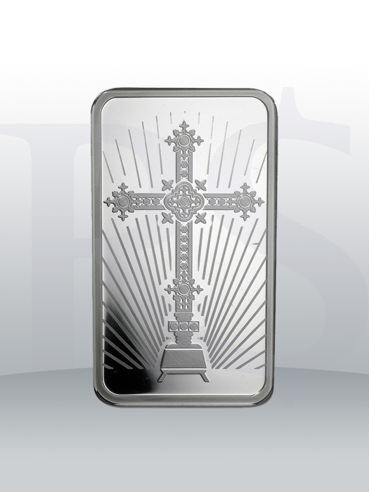 PAMP Suisse Romanesque Cross 1 oz Silver Bar