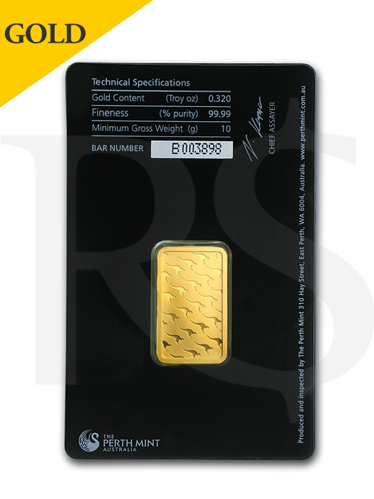 Perth Mint 10 gram 999 Gold Bar