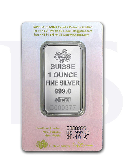 PAMP Suisse Love Always  1 oz Silver Bar