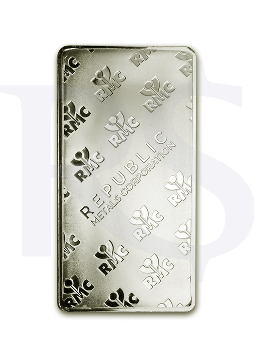 Republic Metals Corporation 10 oz Silver Bar (New Style RMC Bar)