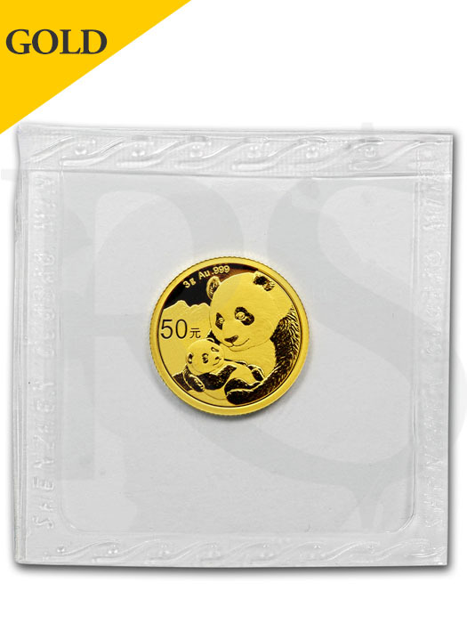 2019 Chinese Panda 3 gram 999 Gold Coin