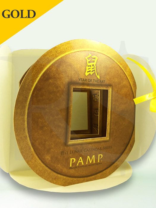 PAMP Suisse Lunar Rat 1 oz (31.1g) Gold Bar