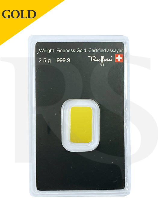 Argor-Heraeus 2.5 gram 9999 Gold Bar