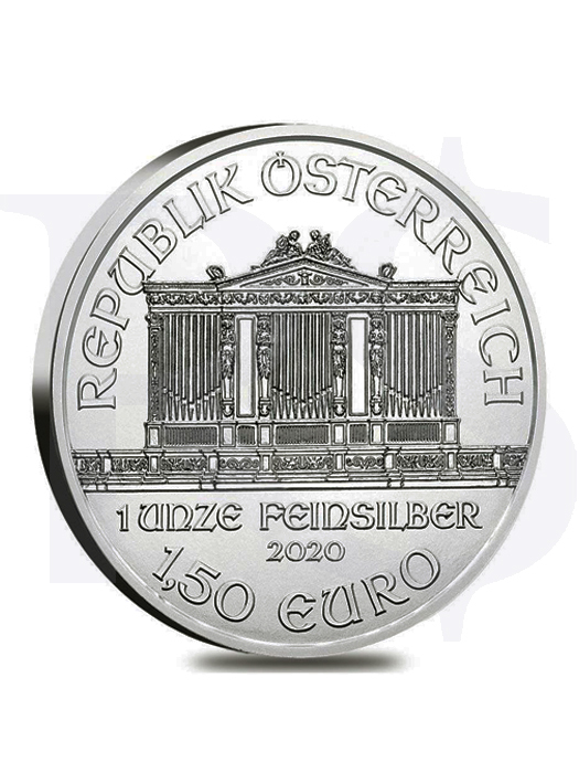 2020 Austrian Philharmonic 1 oz Silver Coin (Tube of 20)