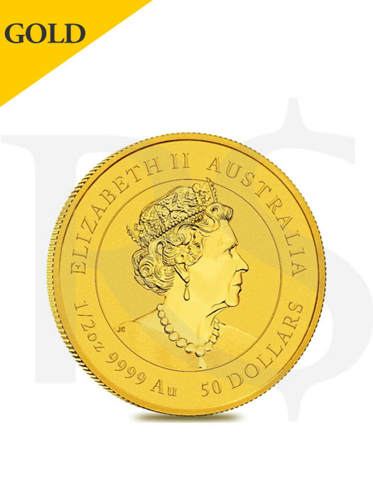 2021 Perth Mint Lunar Ox 1/2 oz 9999 Gold Coin