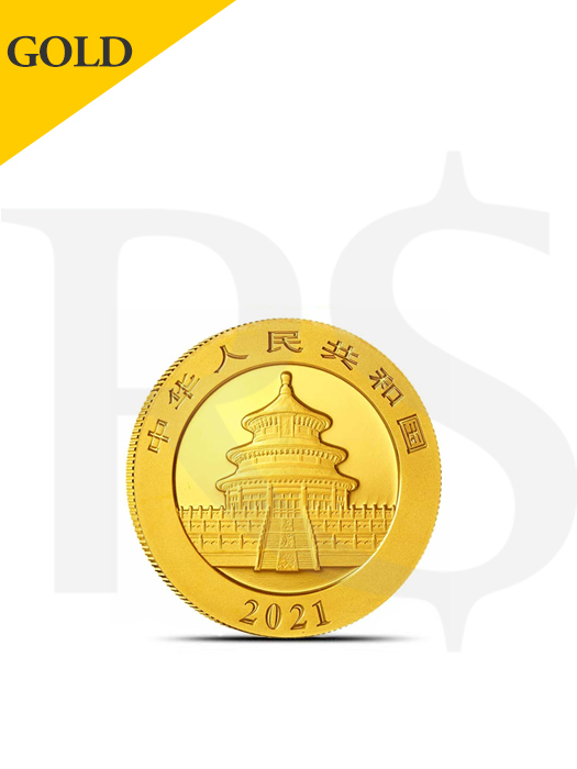 2021 Chinese Panda 1 gram 999 Gold Coin