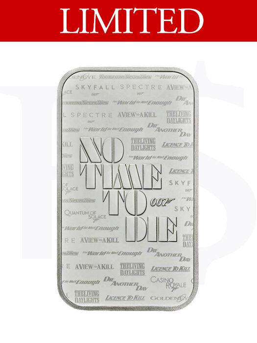 2020 Great Britain 007 James Bond 1 oz Silver Bar