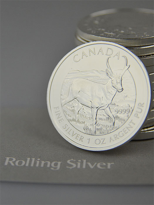 Canadian Wildlife Series: Antelope 1oz Silver Coin (Capsule)