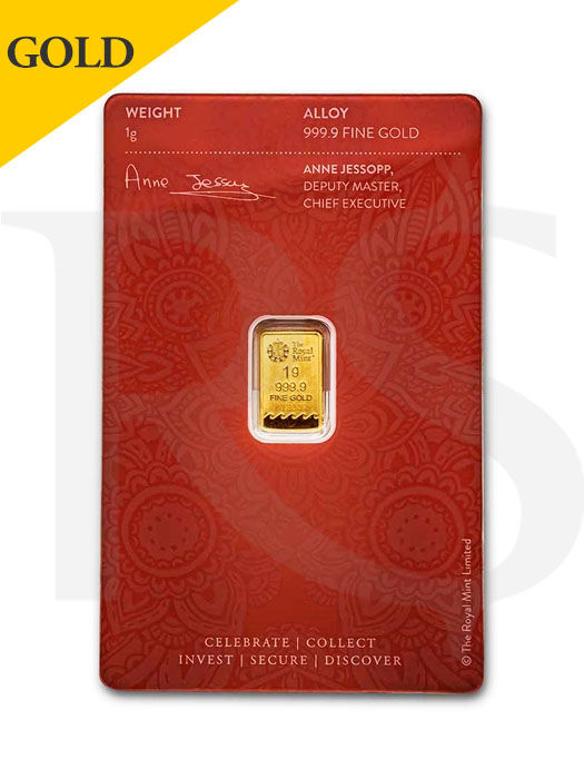 The Royal Mint Britannia 1 gram Gold Bar