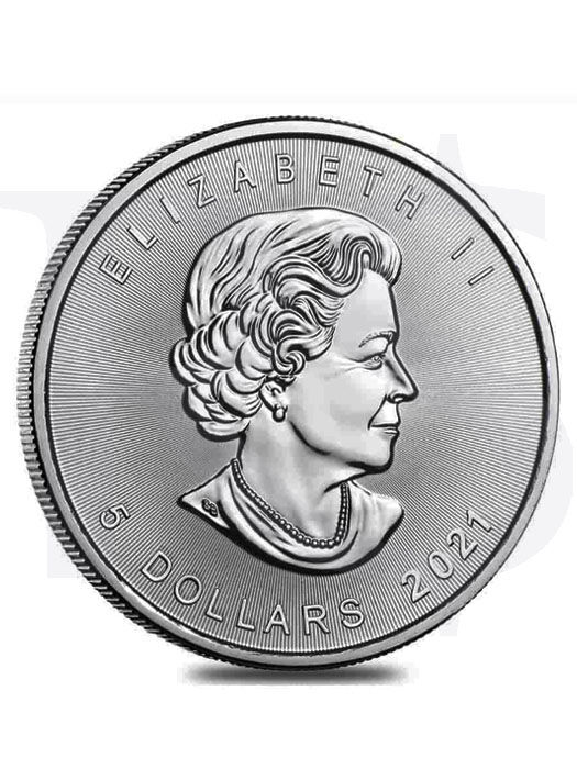 2021 Canada Maple Leaf 1 oz Silver Coin (with Capsule)