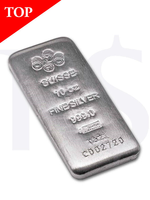 PAMP Suisse 10 oz Casting 999 Silver Bar