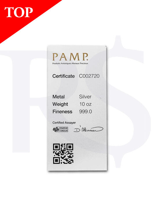 PAMP Suisse 10 oz Casting 999 Silver Bar