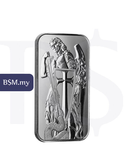Scottsdale Archangel Michael 1 oz Silver Bar (with Capsule)