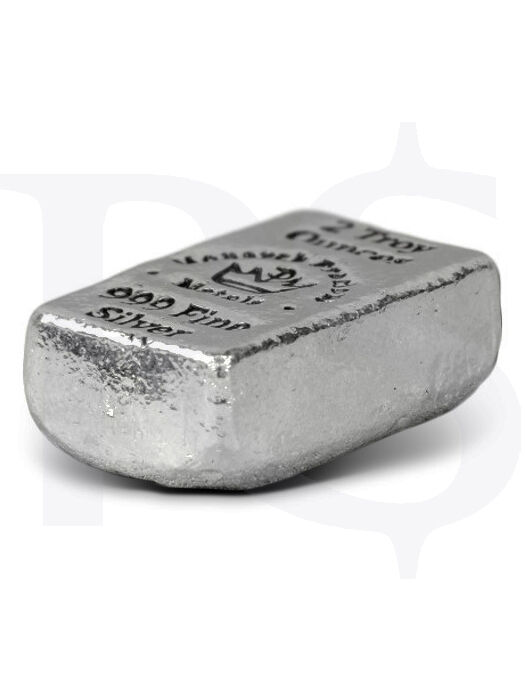 Monarch 2 oz Silver Bar Hand Poured