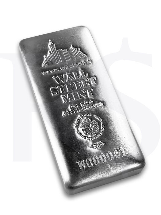 Wall Street 1 Kilo Silver Bar