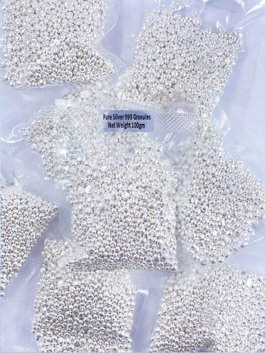 Pure Silver Granules 999 (100gm)