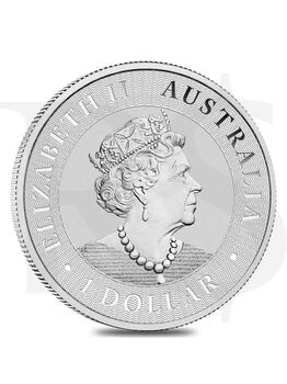 2022 Perth Mint Kangaroo 1 oz Silver Coin (With Capsule)
