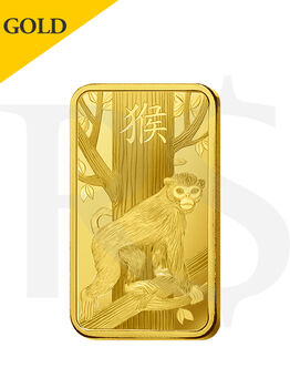 PAMP Suisse Lunar Monkey 5 gram Gold Bar