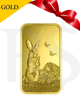 PAMP Suisse Lunar Rabbit 5 gram Gold Bar