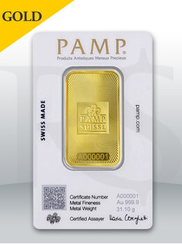 PAMP Suisse 1 oz (31.1g) Gold Bar