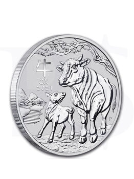 Buy Volume: 20 or more 2021 Perth Mint Lunar Ox 1 oz Silver Coin