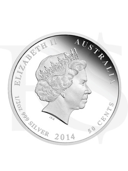 2014 Perth Mint Horse 1/2 oz (Half) Silver Coin